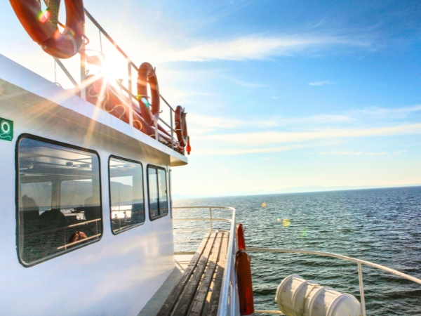Ferry on the Aegean Coast