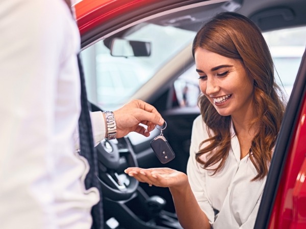 Woman Getting Car Keys